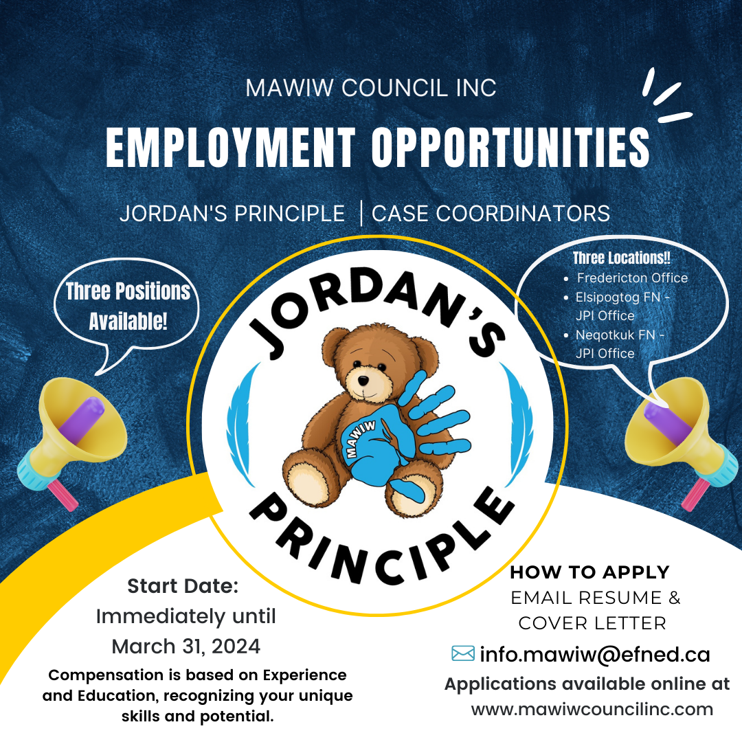 Jordan's Principle case Coordinator Job Poster